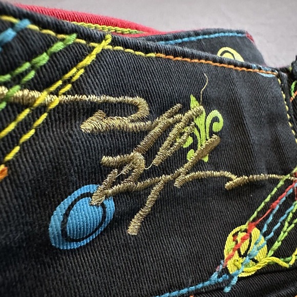 Vintage Ruff Ryders Denim Jeans‎ RR Embroidered Logo Baggy Mens 40-42 Rare - Picture 4 of 11